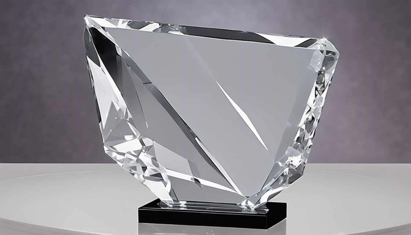 Elmas Kesim Premium Kristal Plaket: Eşsiz Bir Hediye Seçeneği