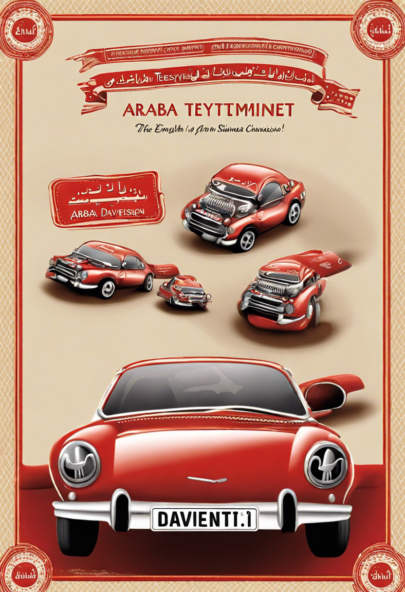 Araba Temalı Sünnet Davetiyesi