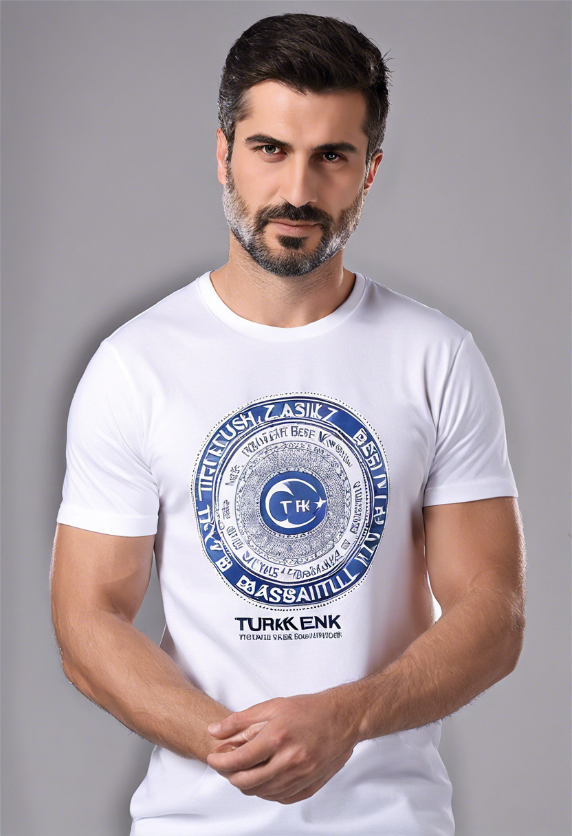 Beyaz Renk Baskılı T-Shirt