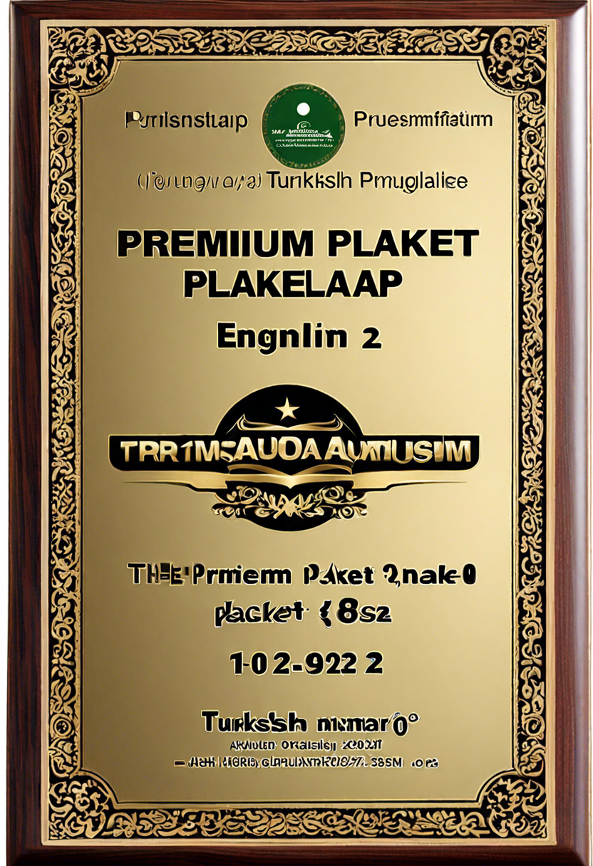 Premium Ahşap Plaket 02