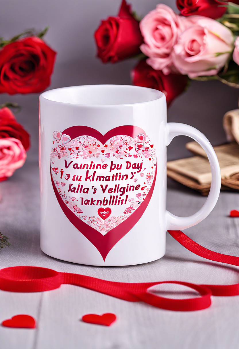 Sevgililer Günü Temalı Baskılı Kupa